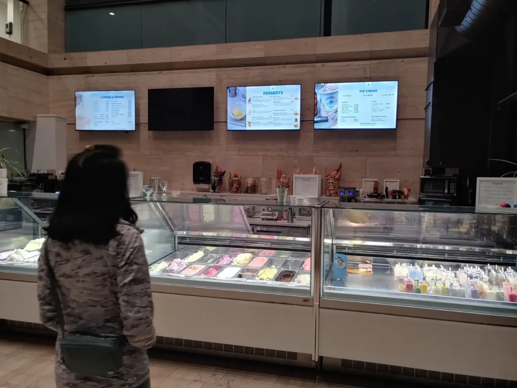 Ice cream at Heaven in Cherry Creek Shopping Center