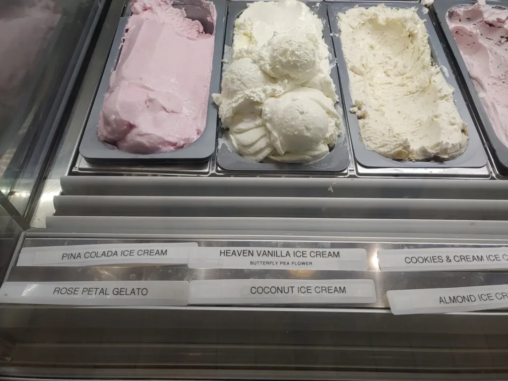 Ice cream at Heaven in Cherry Creek Shopping Center